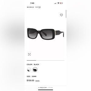 Michael Kors Black Sunglasses